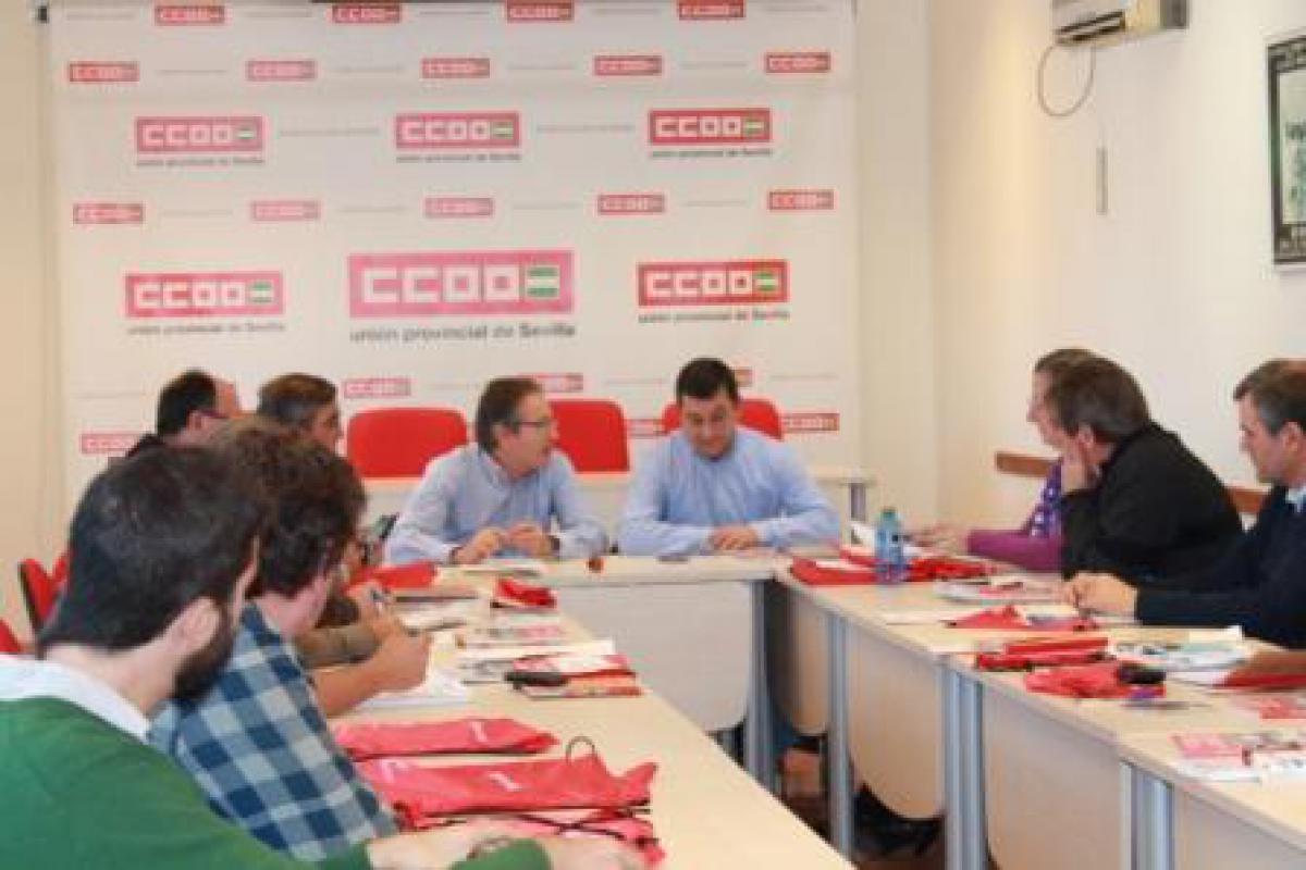 Encuentro celebrado en la UP de CCOO Sevilla