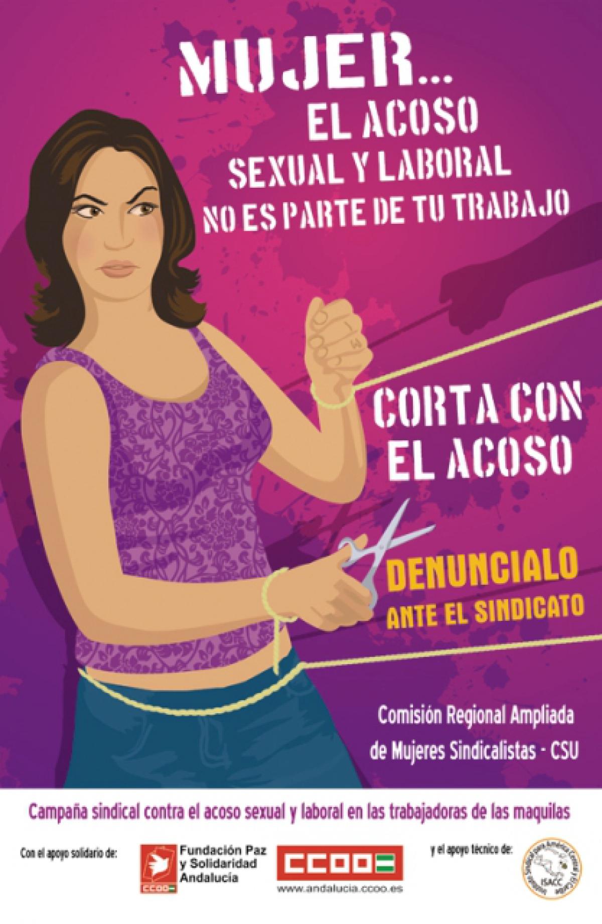 Campaa regional de sensibilizacin contra el acoso laboral y sexual a las mujeres. Actividades en El Salvador y Guatemala